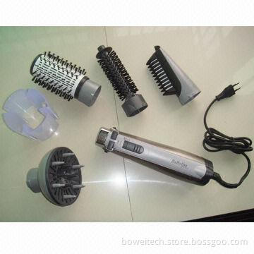 Hot Air Rotating Hair Brush Helps You Style and Dry Your Hair, Designed with True Ionic Technology